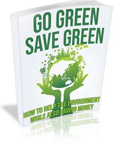 Go Green Save Green PLR Ebook