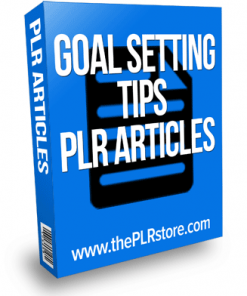 goal setting tips plr articles