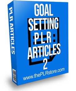 Goal Setting PLR Articles 2