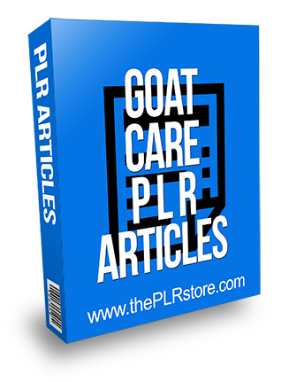 Goat Care PLR Articles
