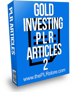 Gold Investing PLR Articles 2