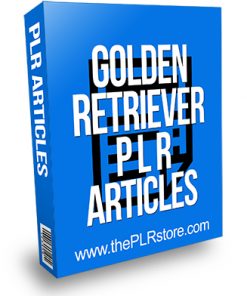 Golden Retriever PLR Articles