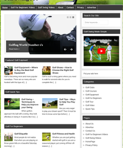 Golf Swing Pro PLR Website with private label rights