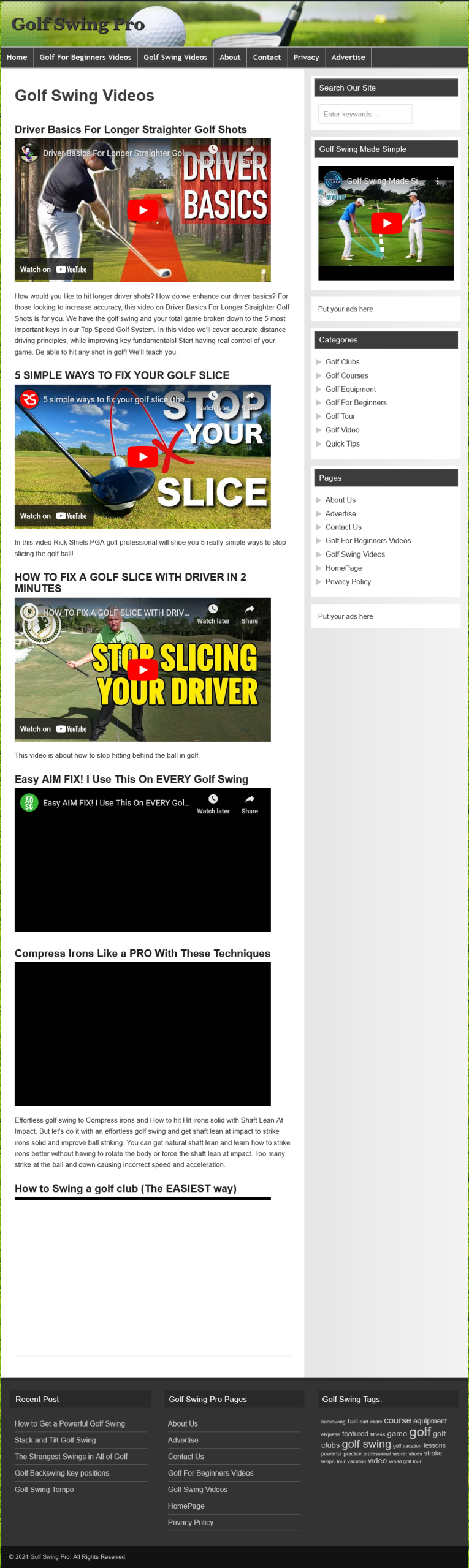 Golf Swing Pro PLR Website with private label rights - Image 5