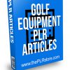 Golf Equipment PLR Articles