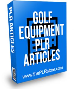 Golf Equipment PLR Articles