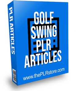Golf Swing PLR Articles