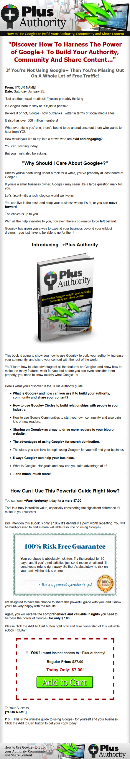 Google Plus Authority MRR Ebook - Image 2