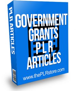 Government Grants PLR Articles