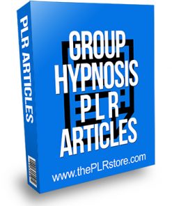 Group Hypnosis PLR Articles