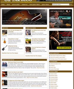 guitar plr website