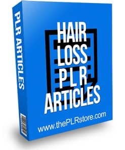 Hair Loss PLR Articles