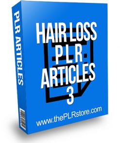 Hair Loss PLR Articles 3