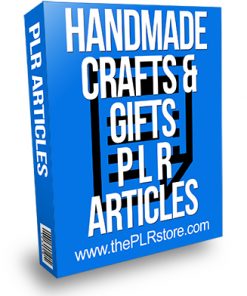 Handmade Crafts and Gifts PLR Articles