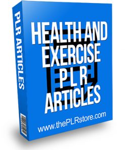 Health and Exercise PLR Articles