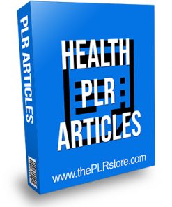 Health PLR Articles