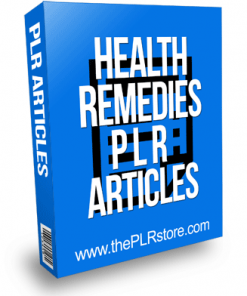 health remedies plr articles