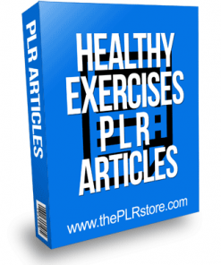 Healthy Exercise PLR Articles