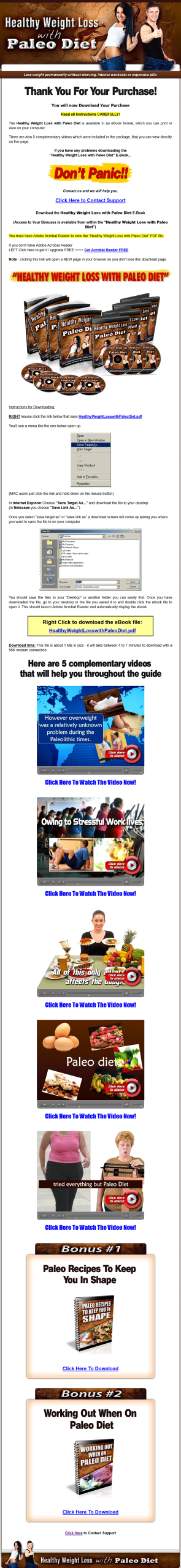 Paleo Diet Ebook For Healthy Weight Loss MRR - Image 3