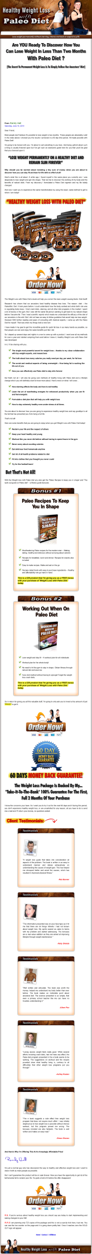 Paleo Diet Ebook For Healthy Weight Loss MRR - Image 2