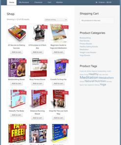 healthy digital product plr store