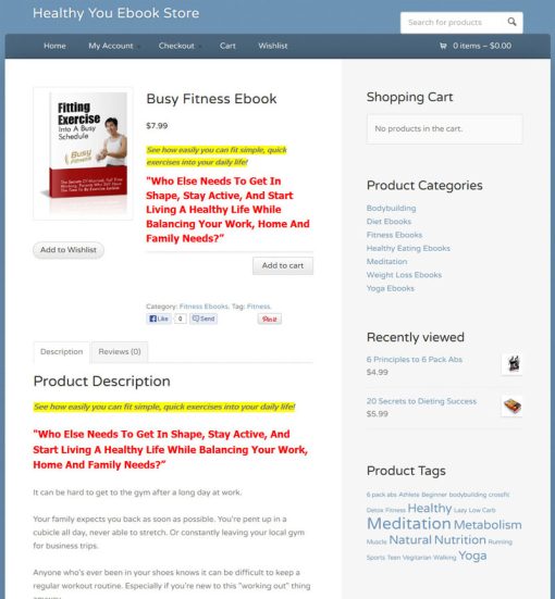 Healthy You PLR Digital Ecommerce Store | The PLR Store