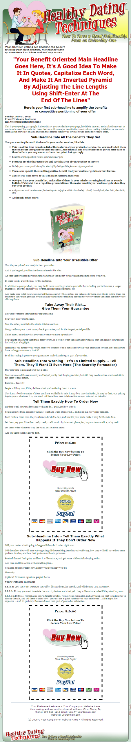 Healthy Dating Techniques MRR eBook - Image 2