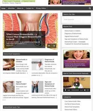 Hemorrhoid Treatments PLR Website
