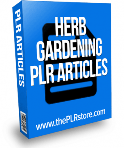 herb gardening plr articles