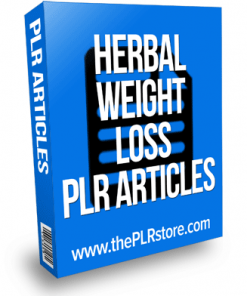 Herbal Weight Loss PLR Articles