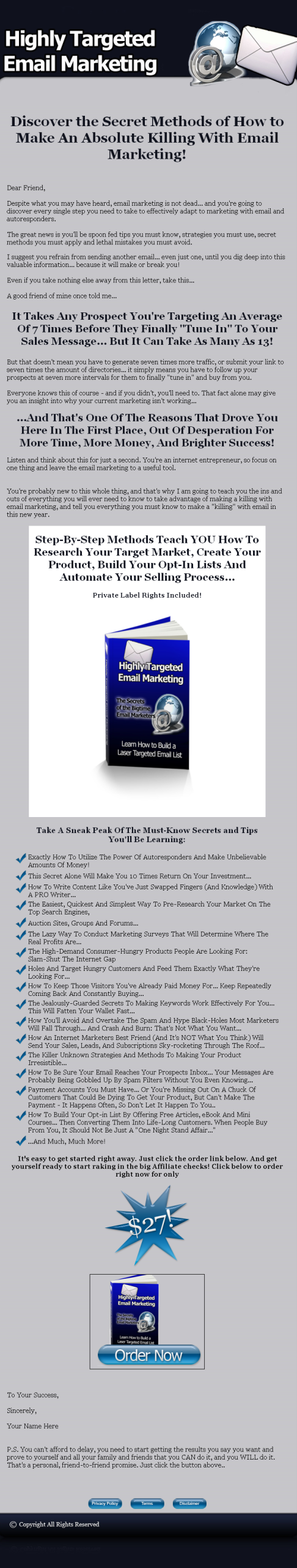 Highly Targeted Email Marketing PLR eBook - Image 2