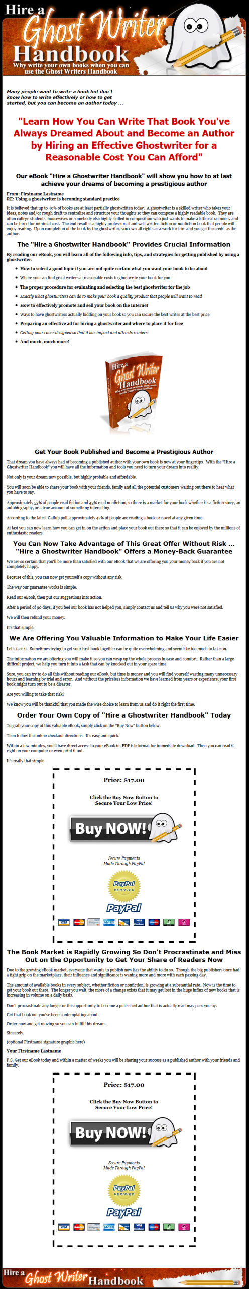 Hire A Ghost Writer MRR Ebook - Image 2