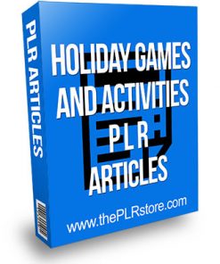 Holiday Games and Activities PLR Articles