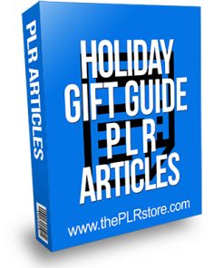 Holiday Gift Guide PLR Articles