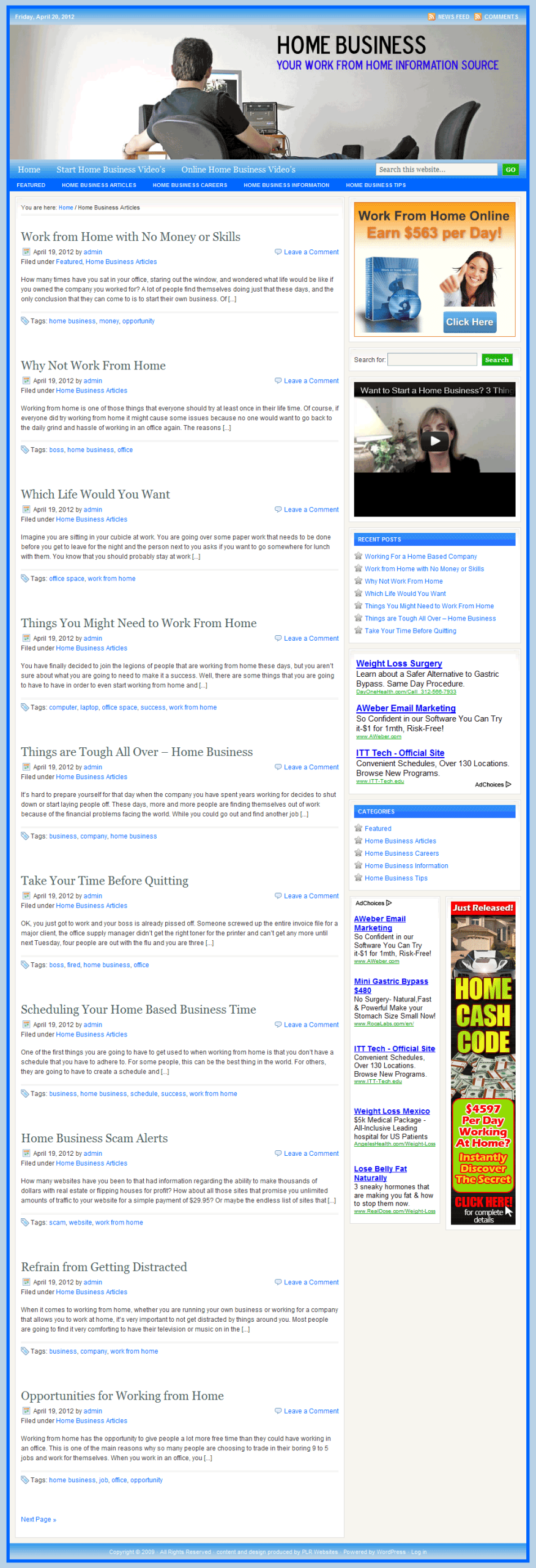 Home Business PLR Website - Image 3