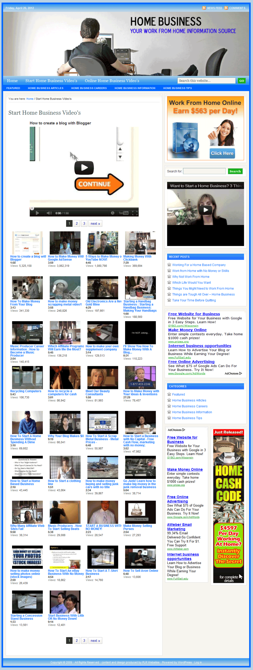 Home Business PLR Website - Image 4