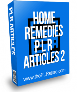 Home Remedies PLR Articles 2