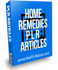 Home Remedies PLR Articles