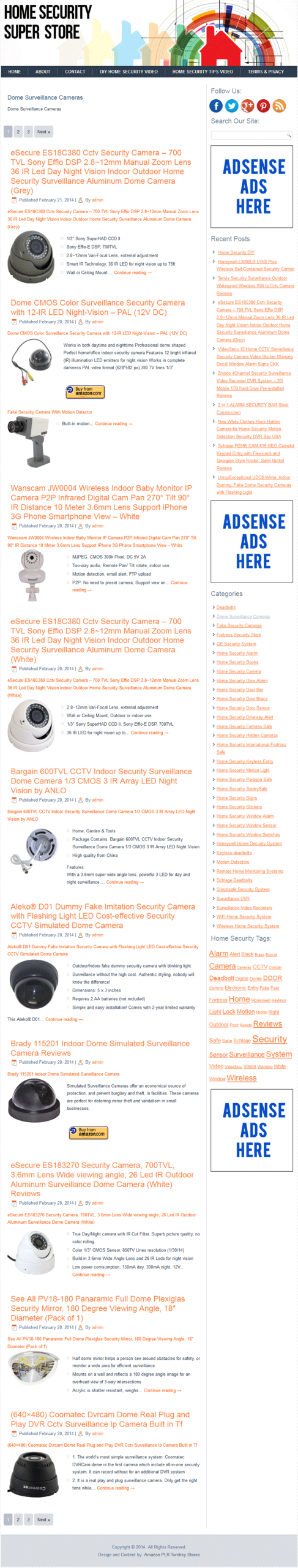 Home Security PLR Amazon Store Website - Image 3