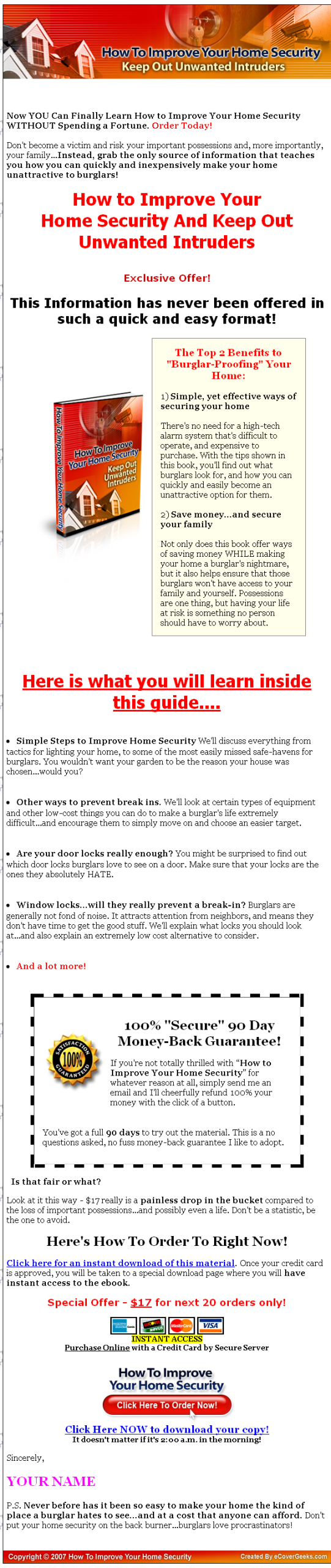 How to Improve Your Home Security eBook MRR - Image 2