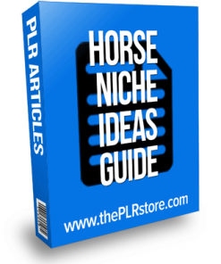 horse niche ideas plr guide
