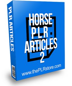 Horse PLR Articles 2