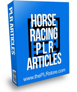 Horse Racing PLR Articles