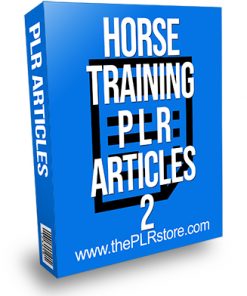 Horse Training PLR Articles 2