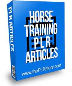 Horse Training PLR Articles
