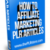 how to affiliate marketing plr articles