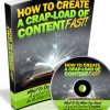 how to create a crap load of content fast plr ebook