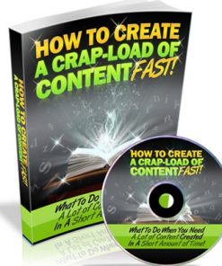 how to create a crap load of content fast plr ebook