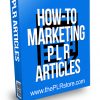 How to Marketing PLR Articles