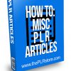 How To Miscellaneous PLR Articles